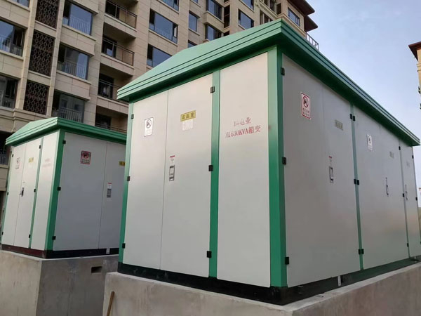 小区高低压配电柜安装完成